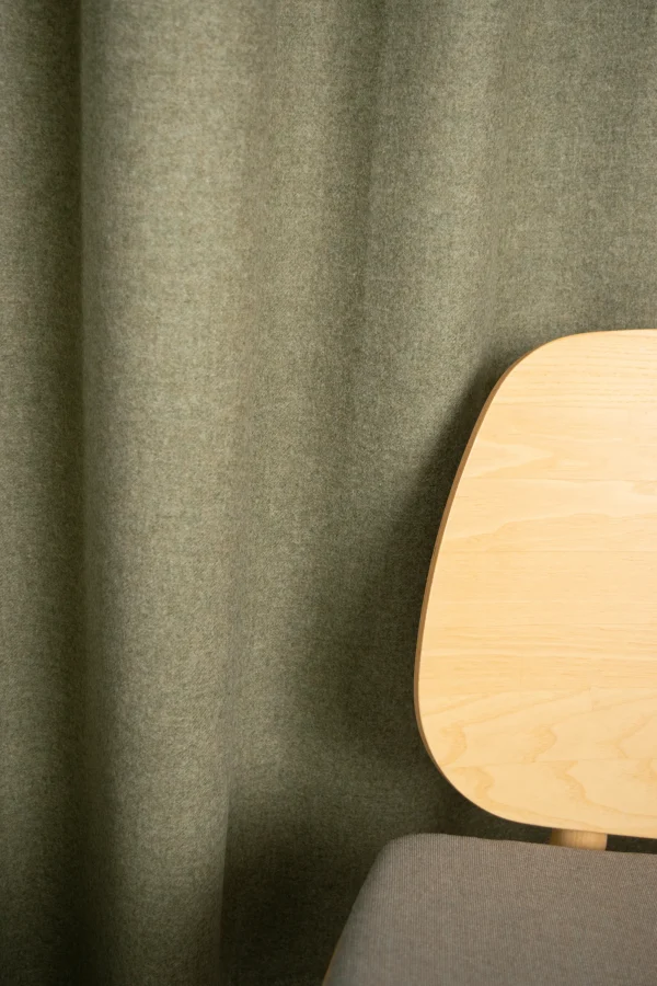 Moor textile works for both curtain fabric and upholstery.