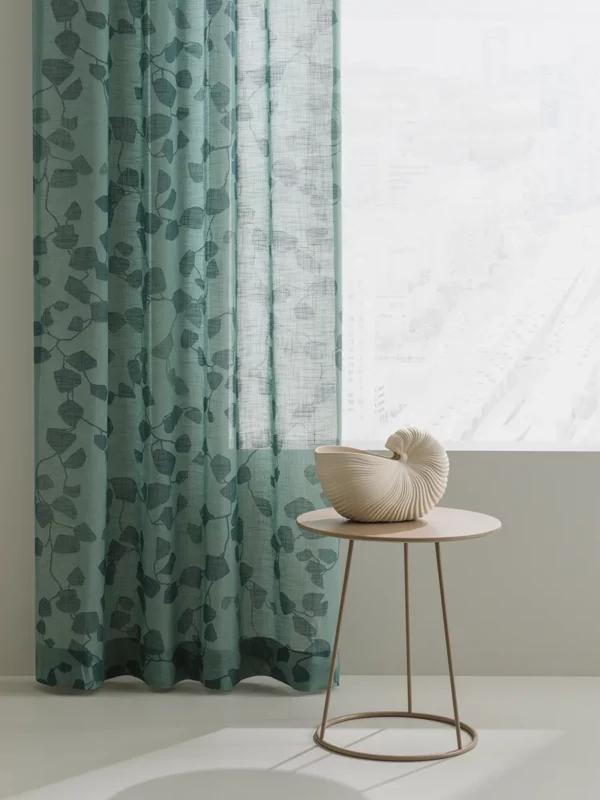 Almedahls curtain fabrics Rango. A sheer textile with patterns