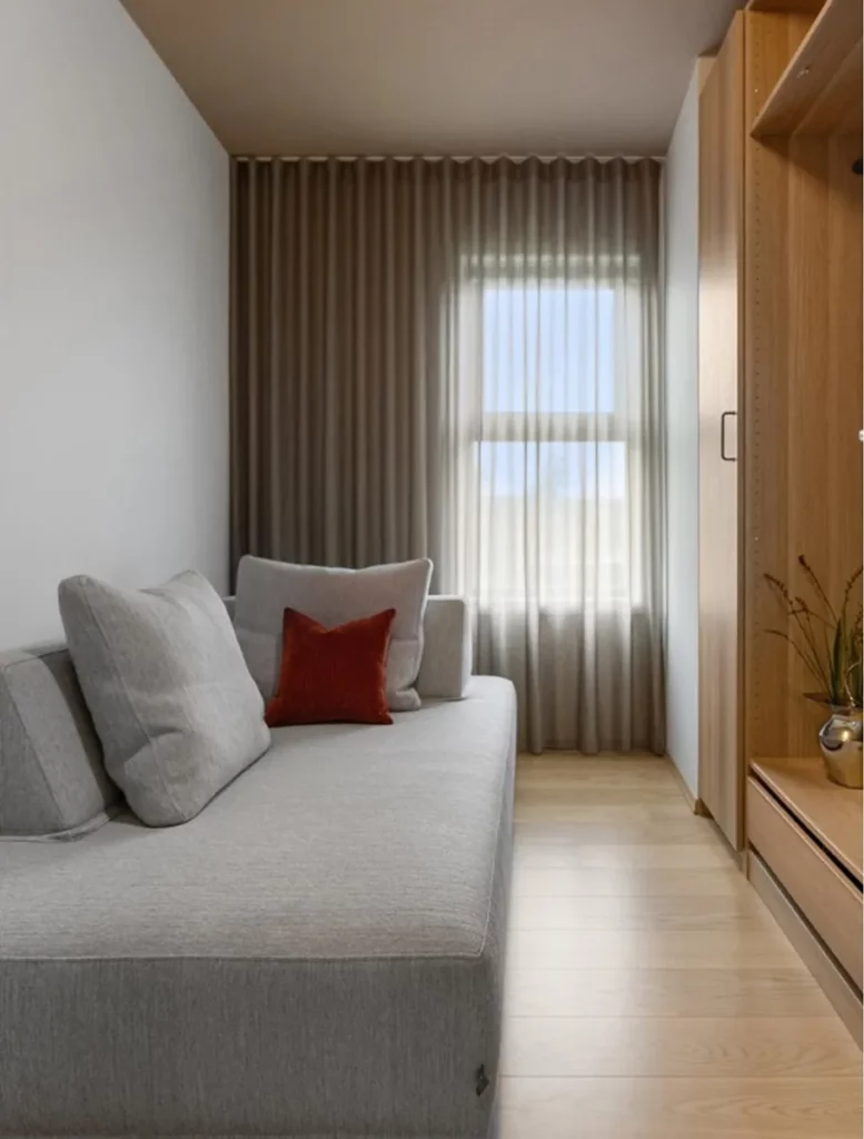 Almedahls textilier i ett kundprojekt designat av Kaya &amp; Co Design Studio.