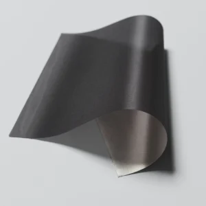 Folded Leptovision fabric with aluminium backside.