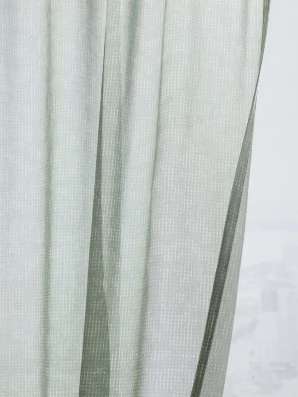 Curtain fabric Deep in a green colour