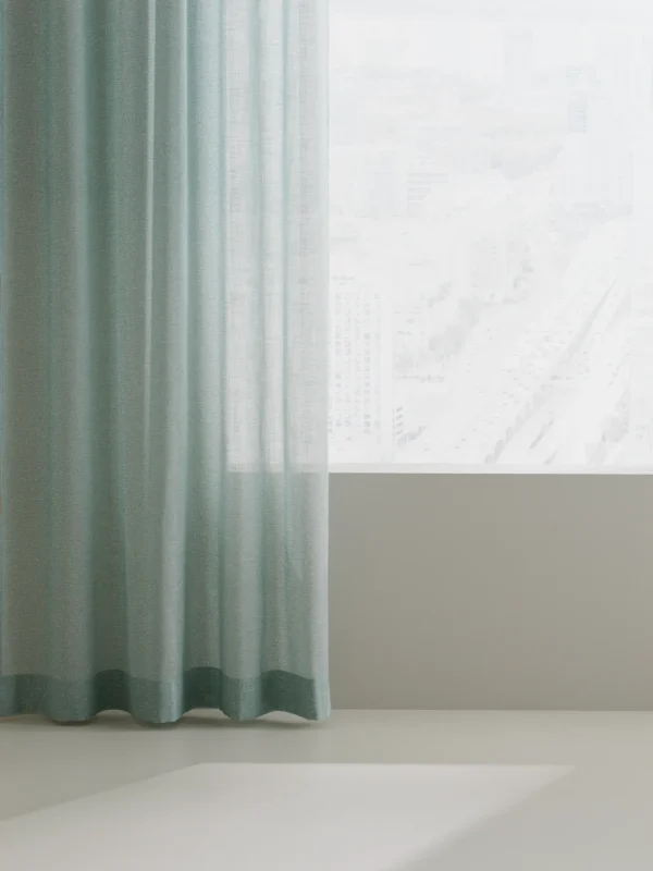 Dagg sheer curtain fabric uni-coloured palette