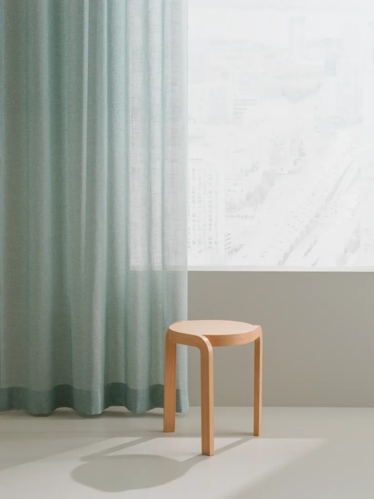 Dagg sheer curtain fabric uni-coloured palette