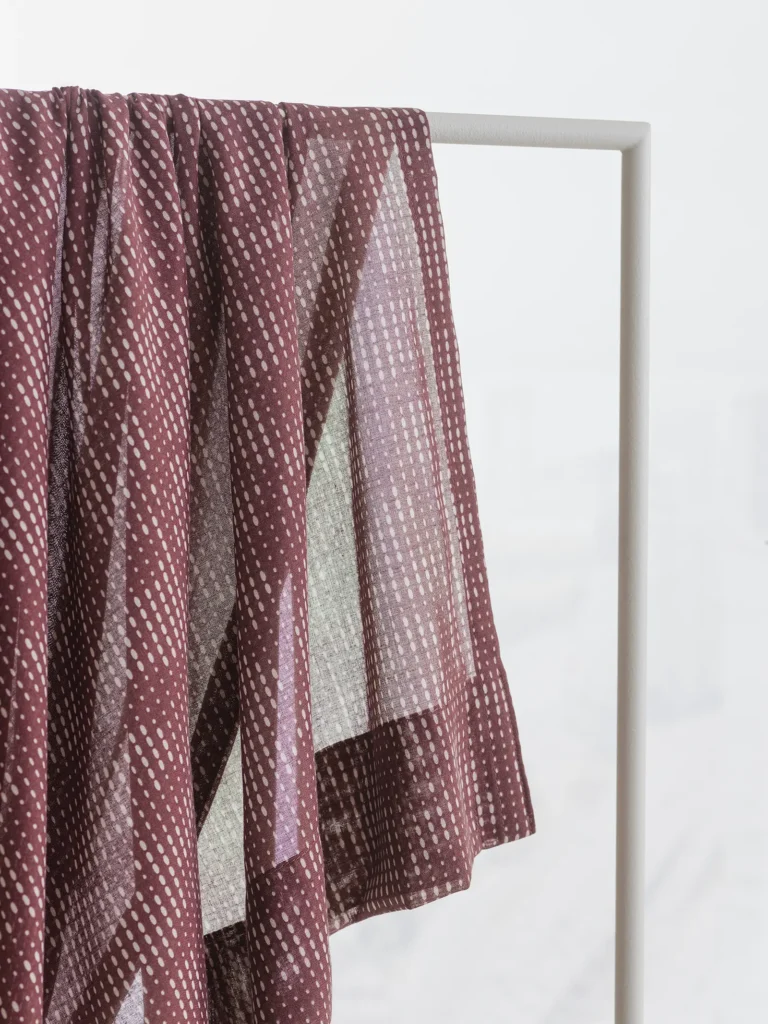 Deep in burgundy colour