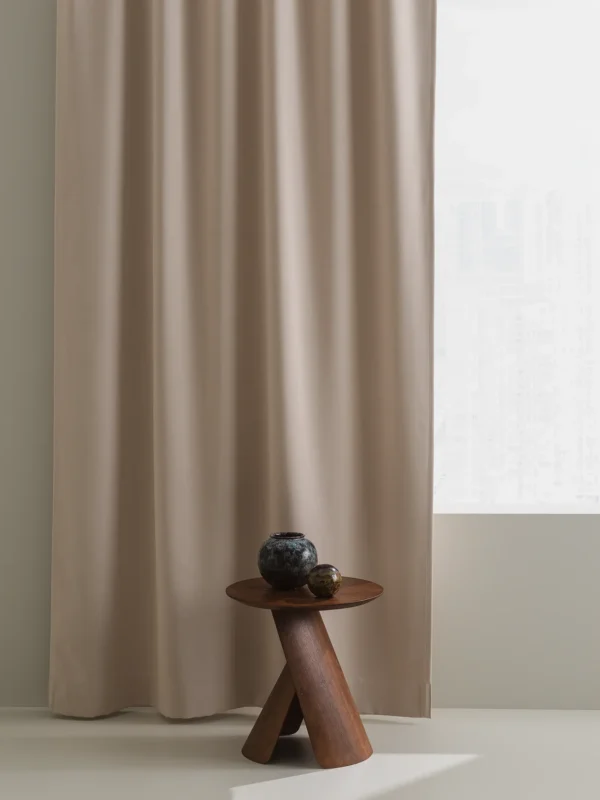 Etage versatile dimout curtain fabric. Photo with a design furniture