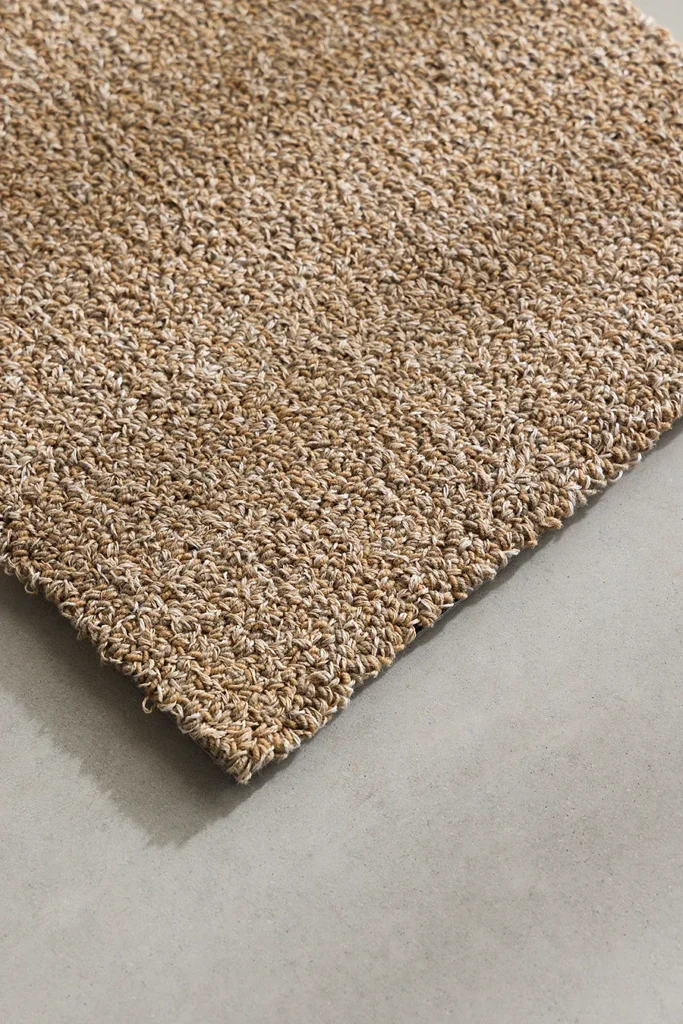 YTA loop rug showing its soft, looped texture.